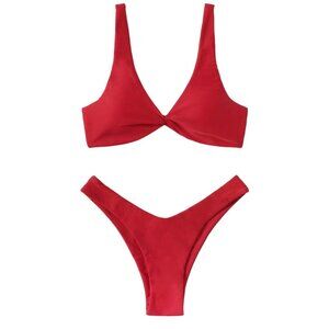 SHEIN Red Hot High Cut Super sexy Bikini NWT Size XL